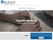 Tablet Screenshot of deubelli.com